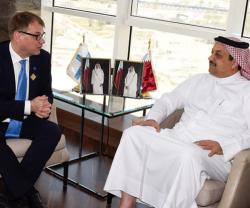 Qatar’s Defense Minister Meets Finland’s Prime Minister