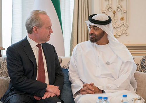 Abu Dhabi Crown Prince Receives Chairman & CEO of Raytheon