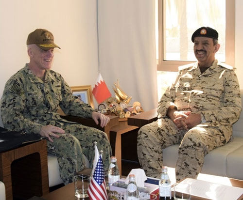 Bahrain’s Commander-in-Chief Receives Commander of US Naval Forces 