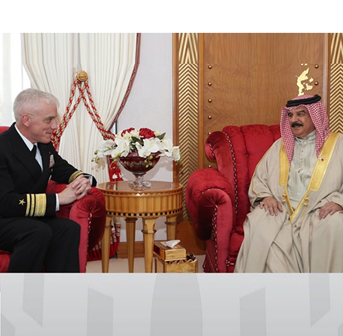 Bahrain’s King Receives New Head of US Naval Forces Central Command