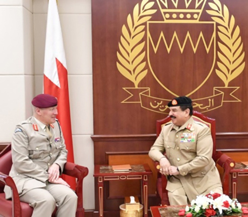 Bahrain’s King Receives UK’s Senior Defense Adviser