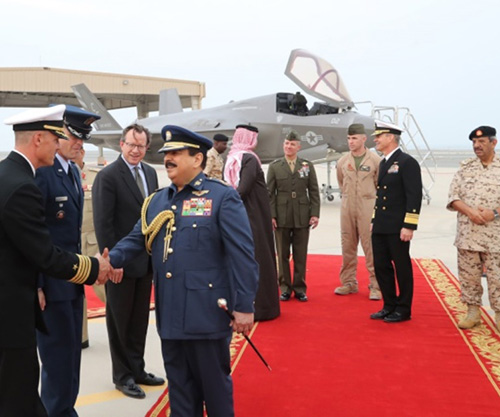Bahrain’s King Witnesses F-35 Demo Flight at Isa Air Base