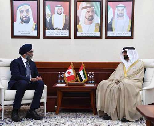 Canadian Minister of National Defense Visits UAE