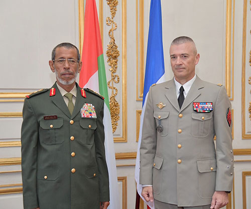 Chief-of-Staff of UAE Armed Forces Visits Eurosatory; Meets French Counterpart 