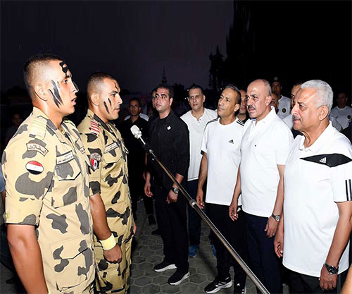 Commander-in-Chief of Egyptian Armed Forces Inspects Physical & Skill Training at Egyptian Military Academy