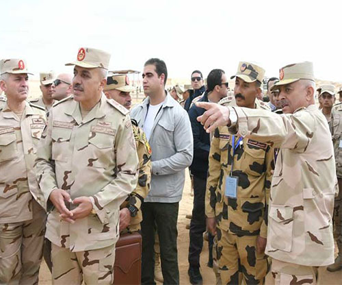 Egyptian Commander-in-Chief Inspects Units Participating in African Union Mission