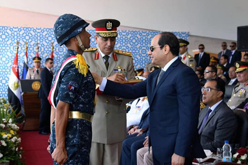 Egyptian President Witnesses Graduation Ceremony of Army Officers
