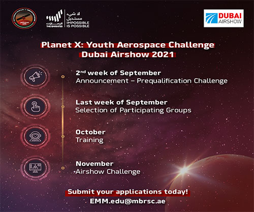 Emirates Mars Mission, Dubai Airshow 2021 Launch Planet X Challenge