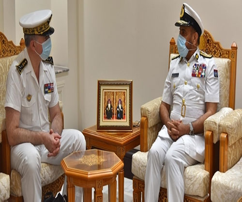 French Navy Chief, Qatar Navy Commander Visit Oman