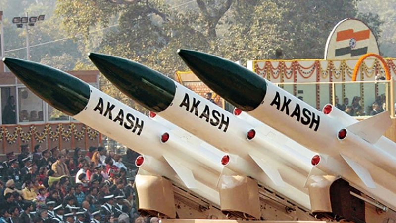 India Test Fires Surface-to-Air Akash Missile