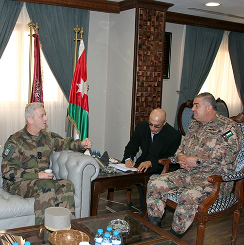 Jordanian Army Chief Receives French Chief-of-Staff