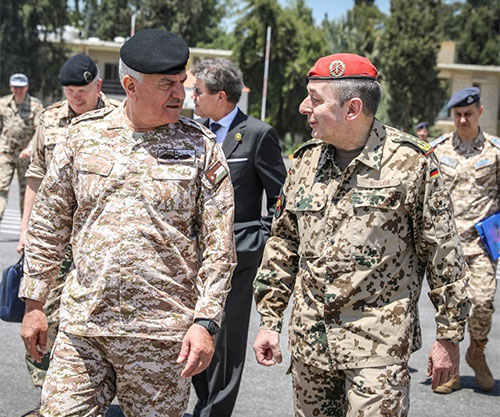 Jordanian Army Chief Receives German Counterpart