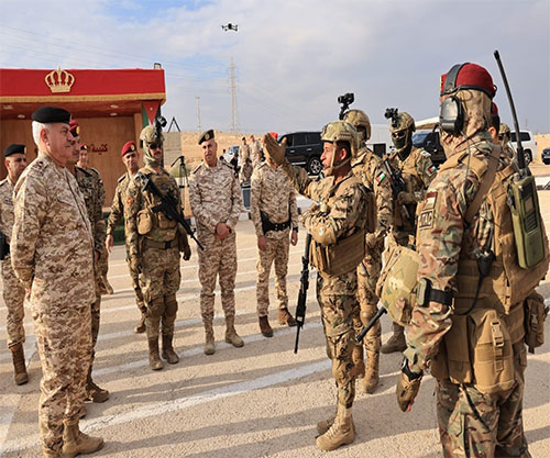 Jordanian Army Chief Visits Sheikh Mohammed bin Zayed Al Nahyan Rapid Intervention Brigade