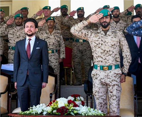 Jordanian Crown Prince Visits Bahrain’s Royal Guard Headquarters