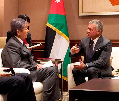 Jordanian King Meets Japanese Defense Minister