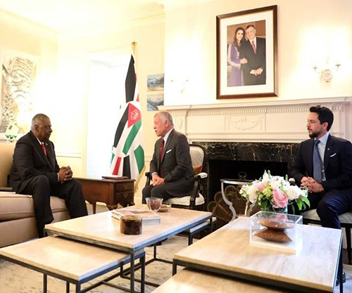 Jordanian King Meets U.S. Defense Secretary, U.S. Secretary of Homeland Security