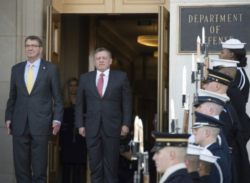 Jordan’s King Abdullah II Meets US Defense Secretary