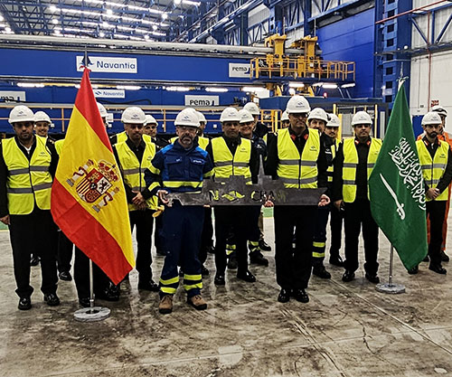 NAVANTIA Cuts First Steel for Second Corvette for Saudi Arabia 