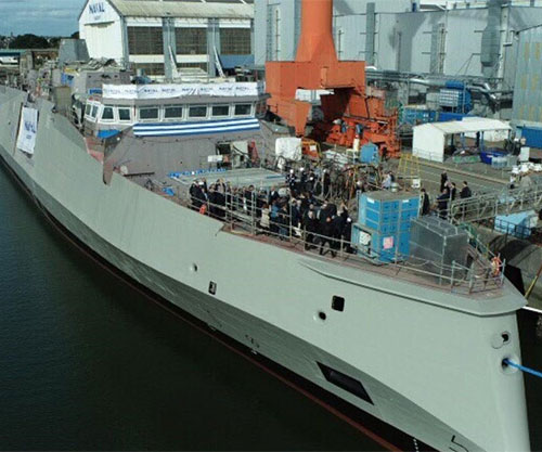 Naval Group Launches First FDI Frigate ‘HS Kimon’ for Hellenic Navy