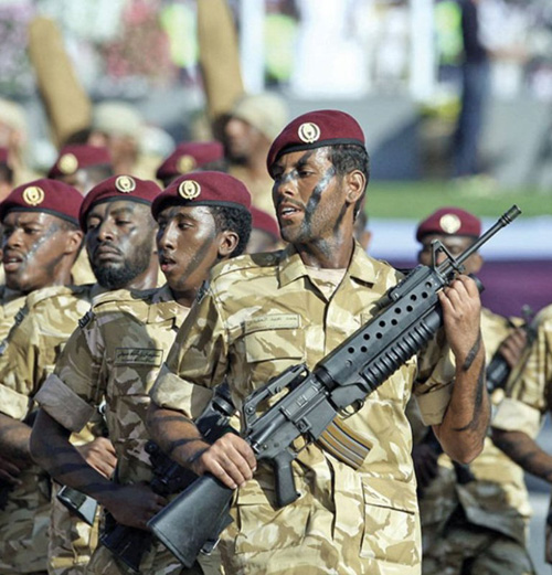 Qatar Armed Forces Conclude Riot Control Training Session