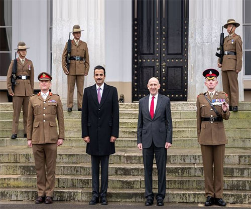 Qatar’s Amir Visits Royal Military Academy Sandhurst