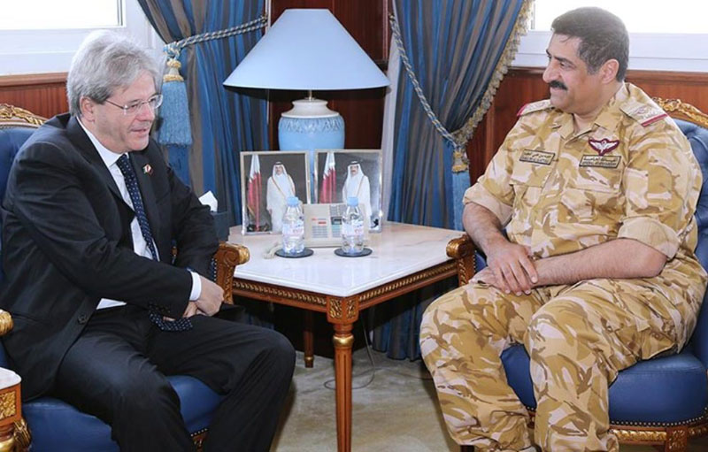 Qatar’s Defense Minister Meets Italian Minister of Foreign Affairs