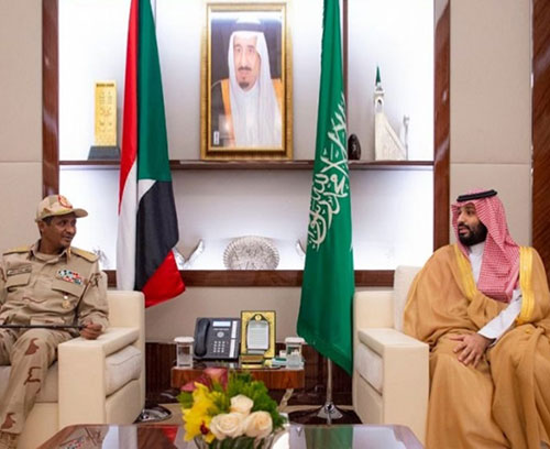 Saudi Crown Prince Meets Sudan’s Transitional Council Deputy Chief
