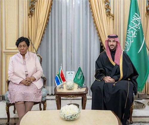 Saudi Defense Minister Receives South African Counterpart