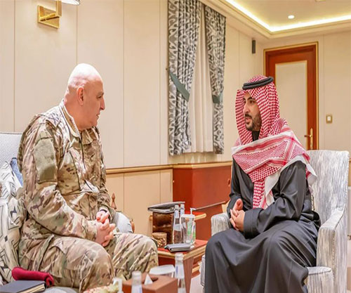 Saudi Minister of Defense Receives Lebanese Armed Forces Commander