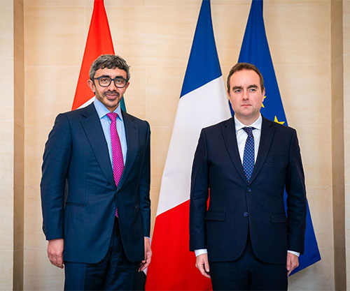 UAE’s Deputy Prime Minister Meets French Minister of Armed Forces in Paris