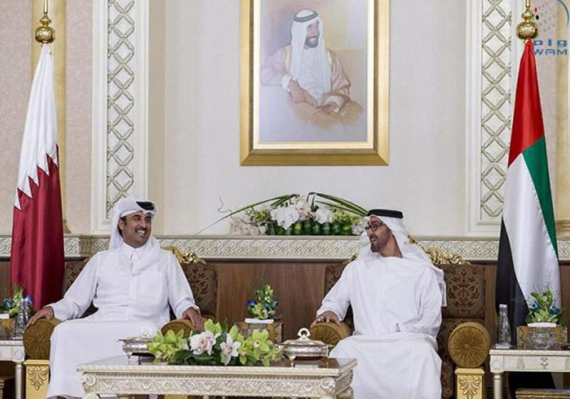 UAE Crown Prince Receives Qatar’s Emir 