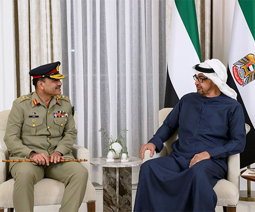 UAE President Receives Pakistan’s New Chief of Army Staff