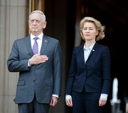 US Secretary of Defense Receives German Defense Minister 