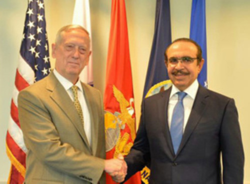 Bahrain’s Interior Minister Meets US Secretary of Defense