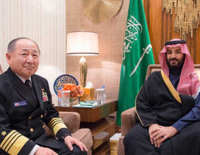Saudi Defense Minister Receives Japanese Chief-of-Staff