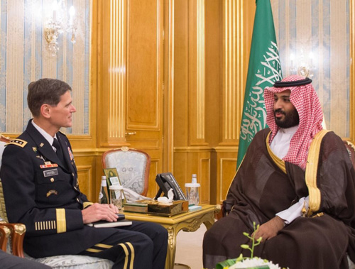 Saudi Defense Minister Meets US Central Command Chief