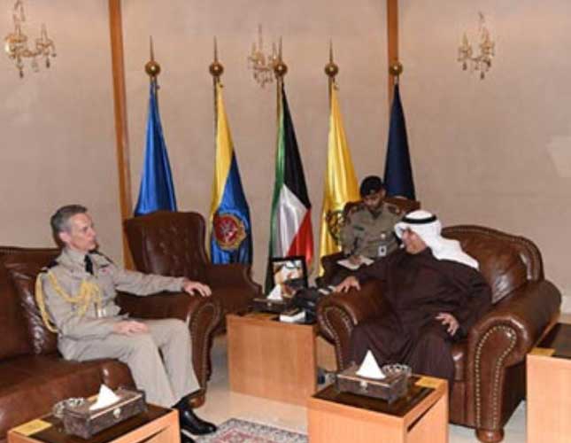 Kuwait Defense Minister Meets Britain’s Chief of Air Staff