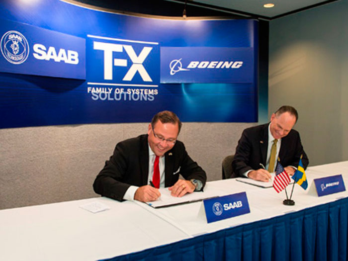 Boeing, Saab Sign Joint Agreement for T-X Competition