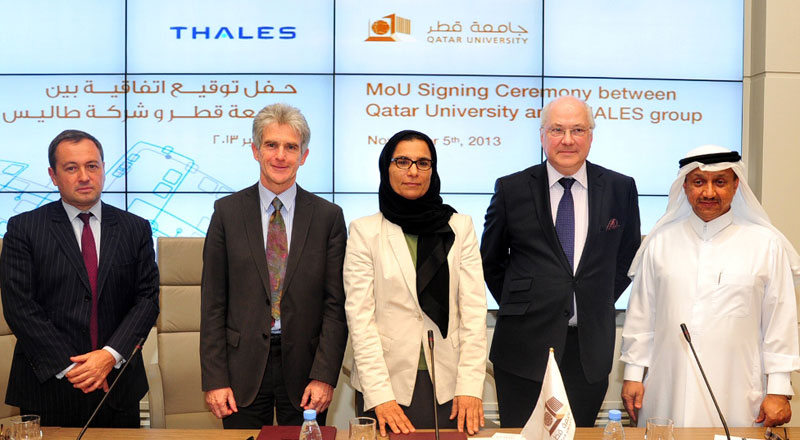 Qatar University, Thales Sign MoU on Information Systems