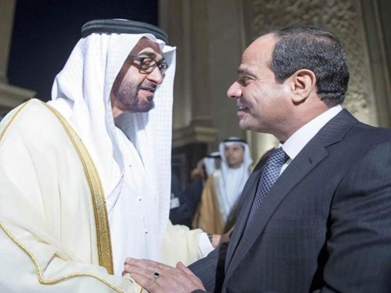 Abu Dhabi Crown Prince, Egyptian President Meet in Cairo