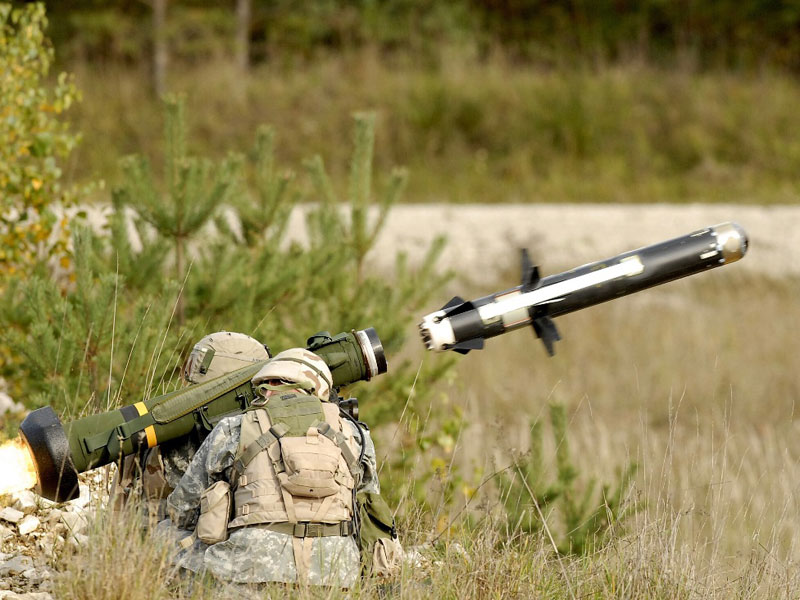 Lockheed Martin Fires Javelin Missile From Turret 
