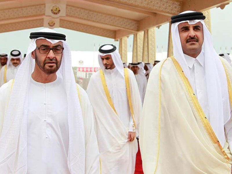 Qatar Emir Meets Abu Dhabi Crown Prince, GCC Chief