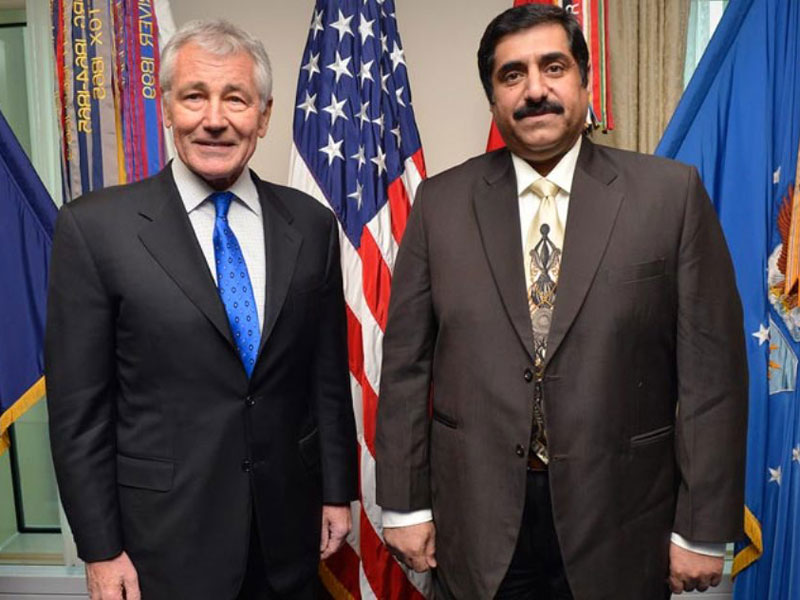 Qatar Minister of State for Defence Affairs Meets Chuck Hagel