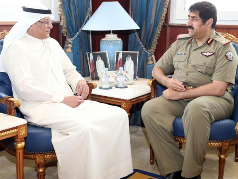 Qatar’s Minister of State for Defence Meets 3 Ambassadors