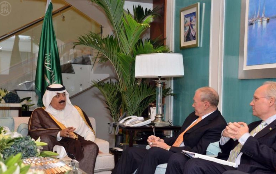 Saudi Minister of National Guard Receives Chairman of US Joint Chiefs-of-Staff