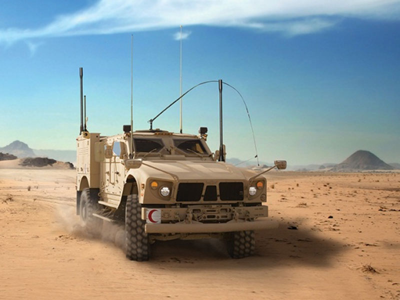 Oshkosh Defense’s M-ATV Tactical Ambulance at IDEX