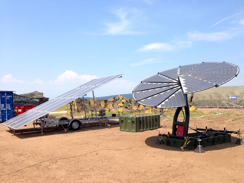 REMULES Carbon-Fiber Solar System at NATO Camp