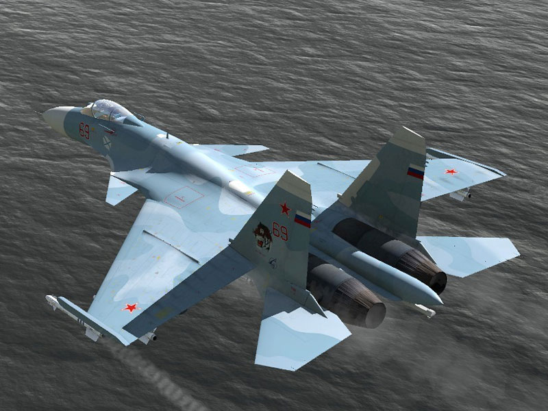 Russian Su-33 Fighter Jets Hold Drills