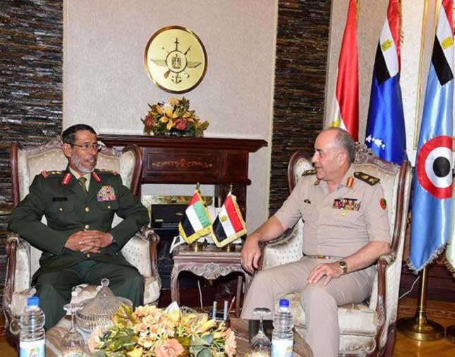 UAE Chief-of-Staff Meets Egyptian Counterpart 