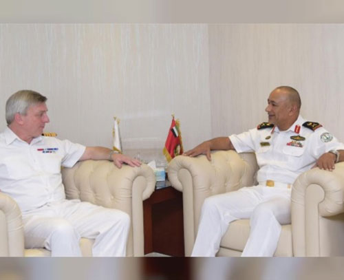 UAE Naval Forces Chief Receives UK’s Chief of Naval Staff